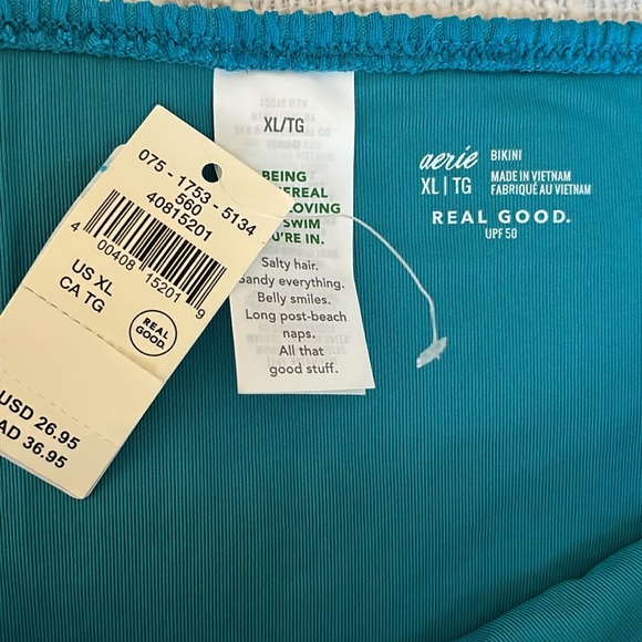 NWT Aerie Crinkle Full Coverage Bikini Bottoms - Picture 5 of 7